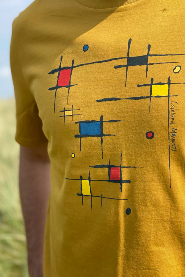 Colourful Moments (Ochre)-100% Organic cotton t-shirt