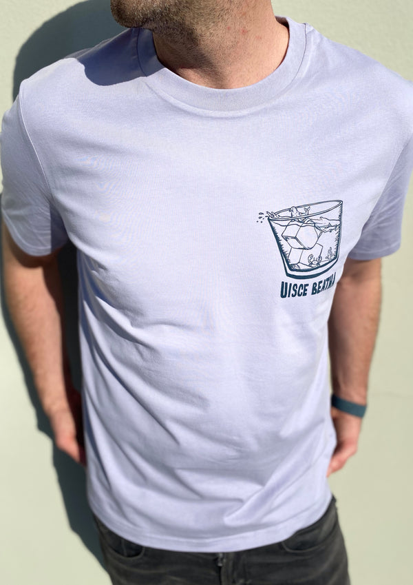 The Uisce Beatha Tee - Water of Life (Cool Lavender)