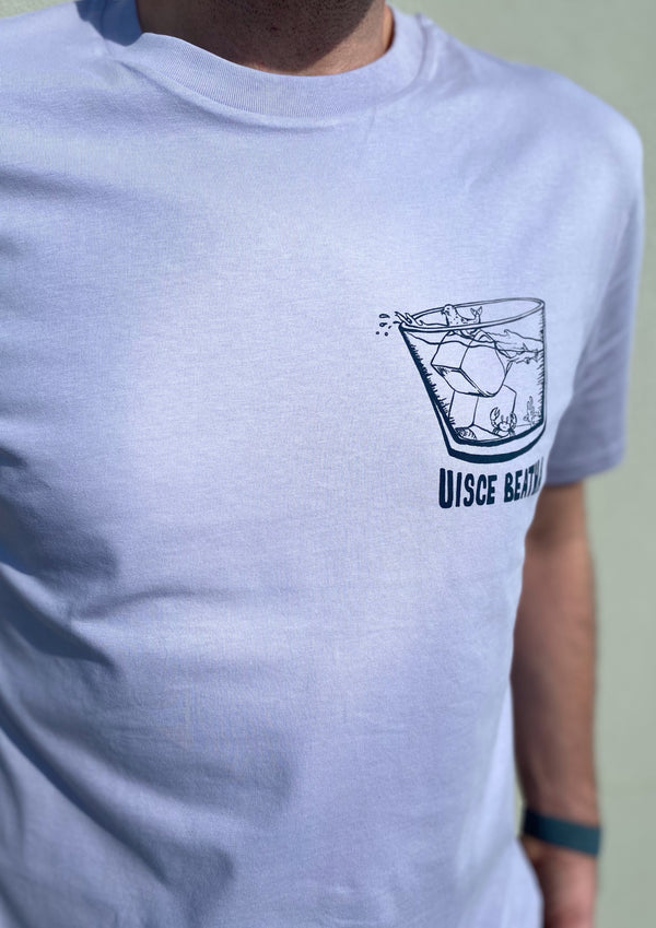 The Uisce Beatha Tee - Water of Life (Cool Lavender)