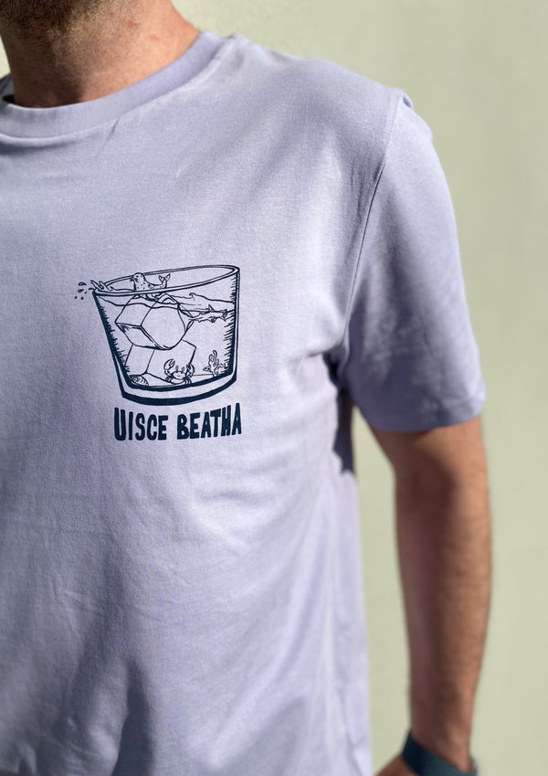 The Uisce Beatha Tee - Water of Life (Cool Lavender)