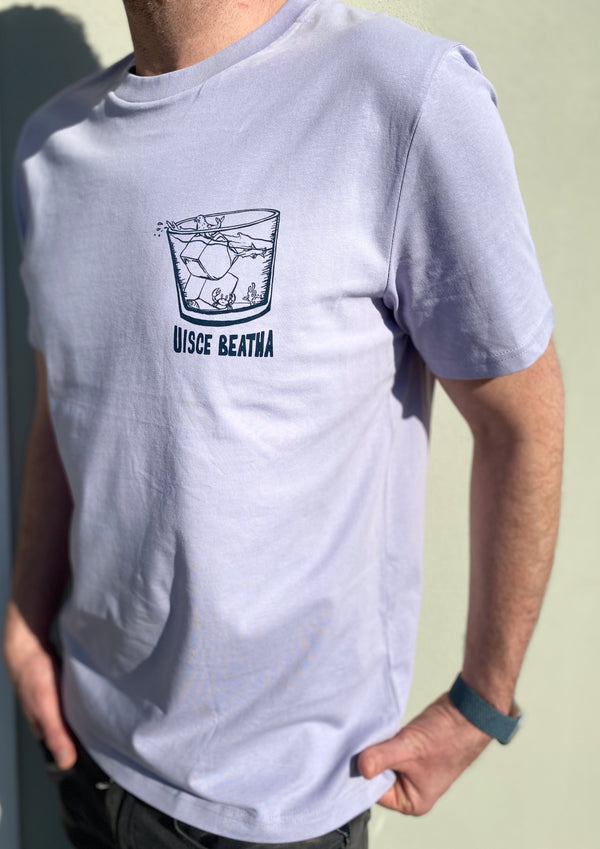 The Uisce Beatha Tee - Water of Life (Cool Lavender)