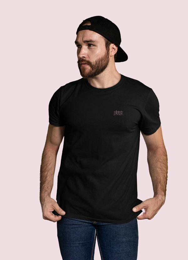 Make Waves (BLACK) -100% Organic Cotton t-shirt