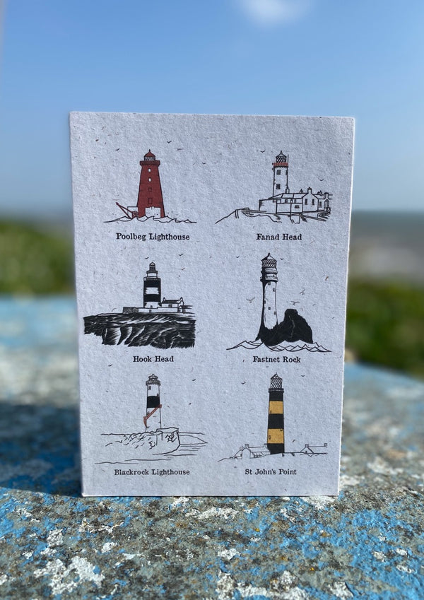 Irish Lighthouses - A5  Recycled Notebook