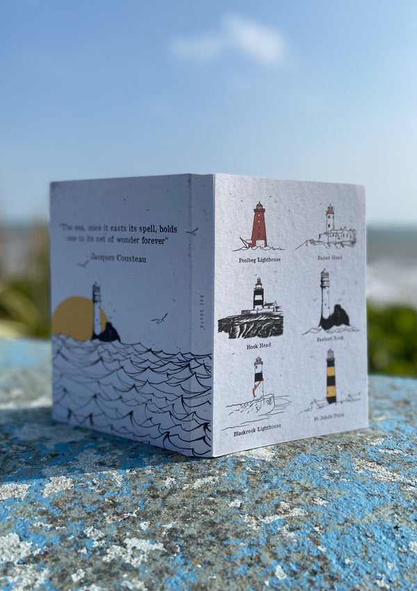 Irish Lighthouses - A5  Recycled Notebook
