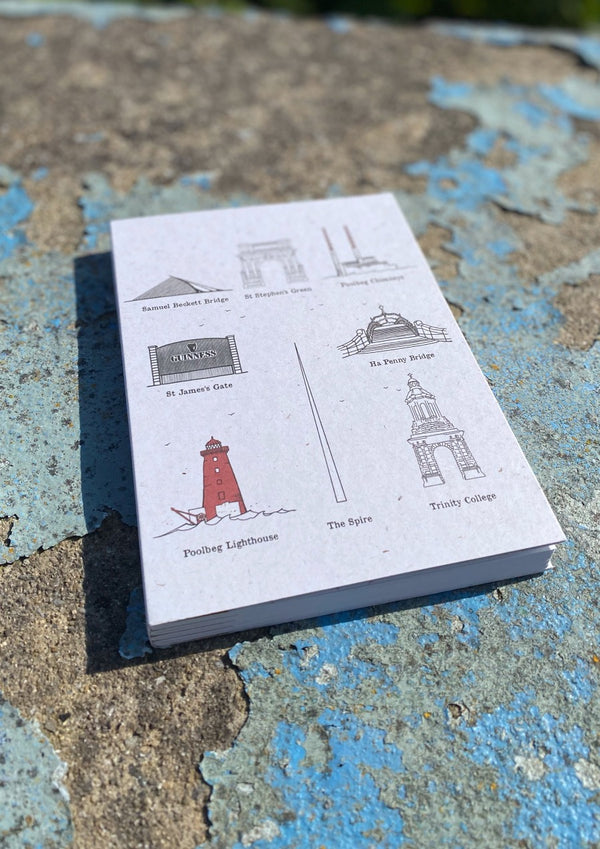 Dublin Landmarks - A5  Recycled Notebook
