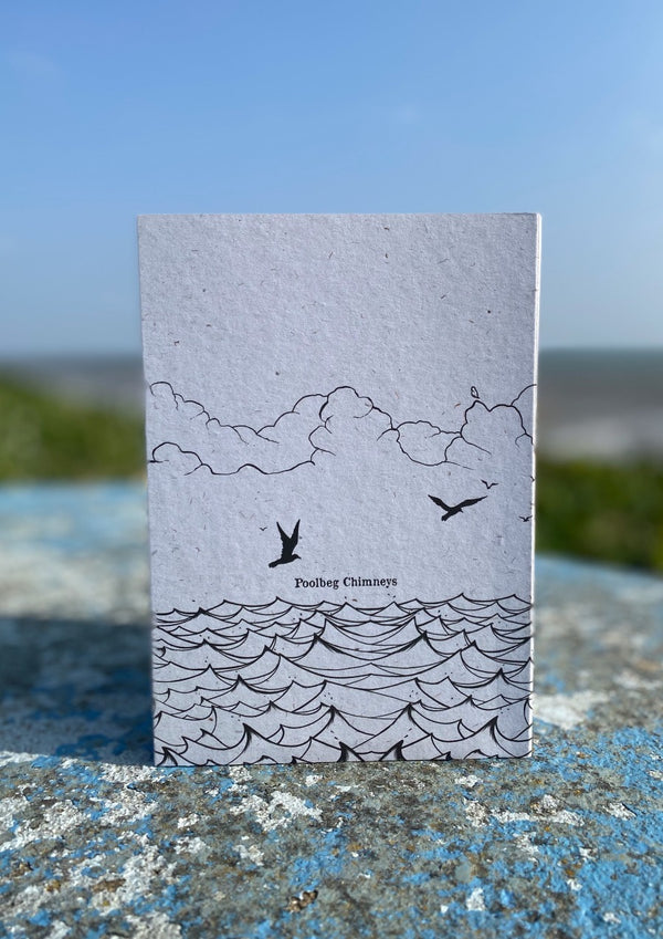 Poolbeg Chimneys - A5  Recycled Notebook