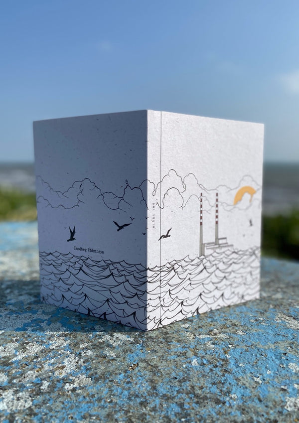 Poolbeg Chimneys - A5  Recycled Notebook