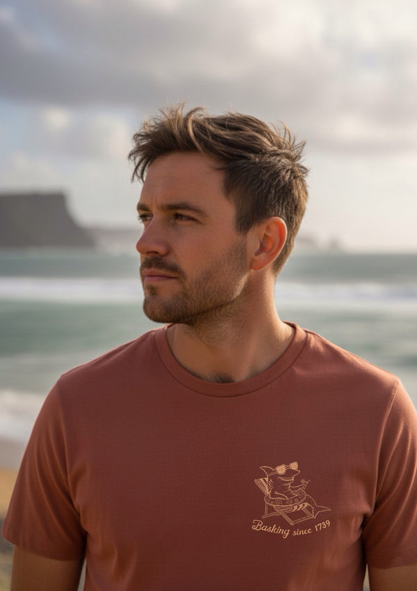 Basking Shark (Rusty Red) - 100% organic cotton tshirt
