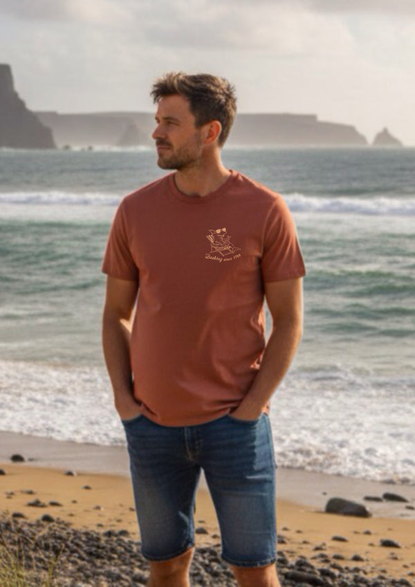 Basking Shark (Rusty Red) - 100% organic cotton tshirt