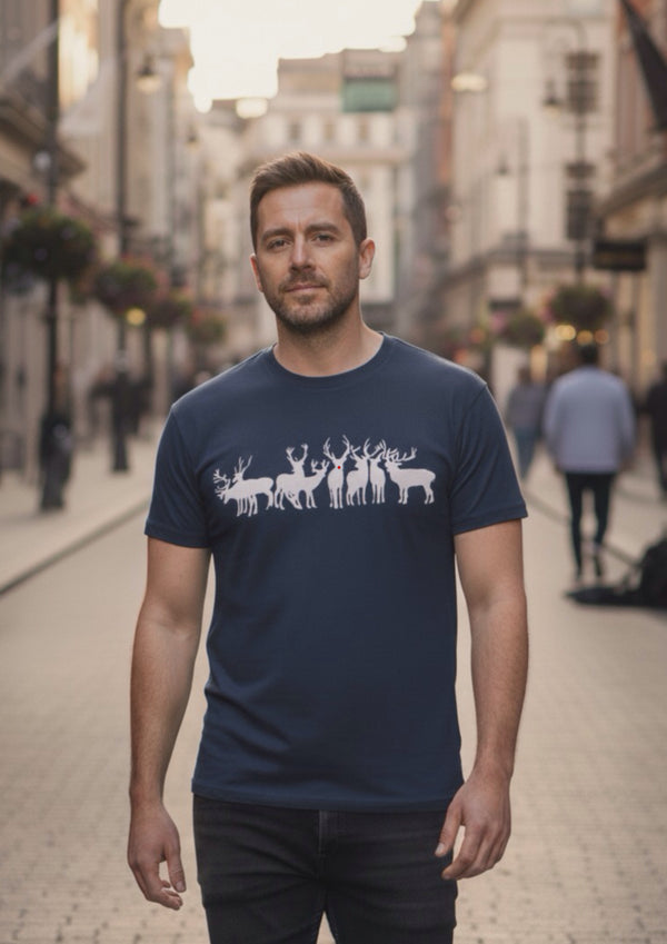 Christmas Reindeer - 100% organic cotton tshirt