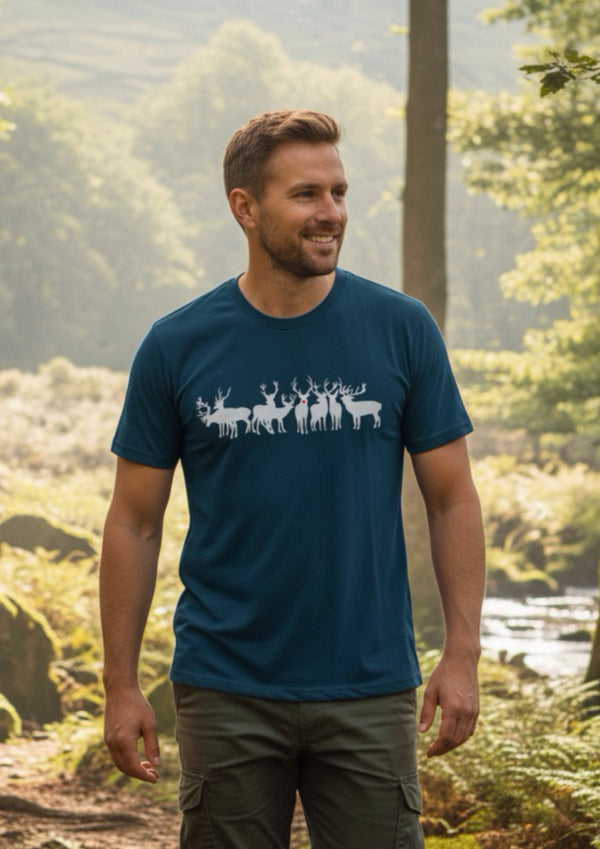 Christmas Reindeer - 100% organic cotton tshirt