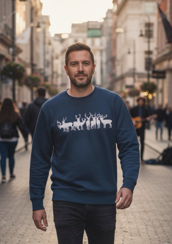 Christmas Reindeer Sweater - 100% organic cotton sweater