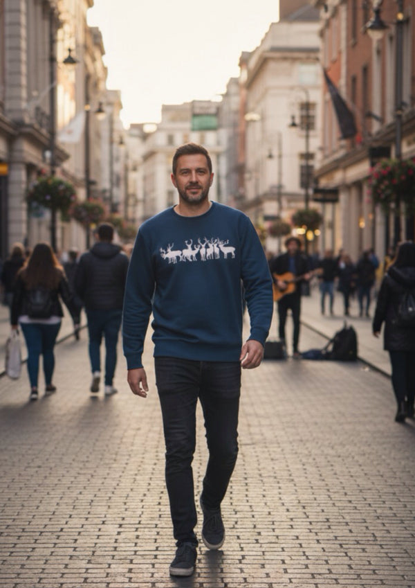 Christmas Reindeer Sweater - 100% organic cotton sweater