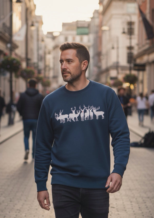 Christmas Reindeer Sweater - 100% organic cotton sweater