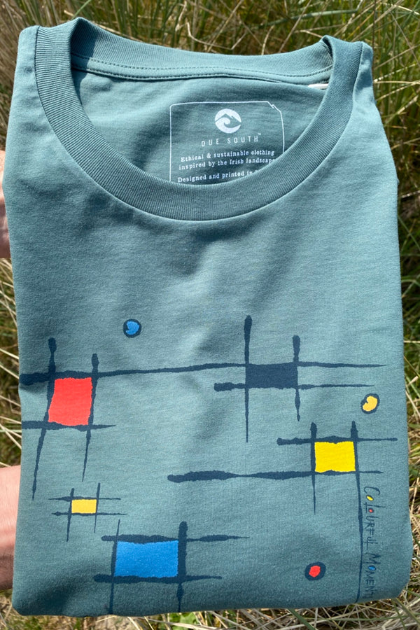 Colourful Moments (Green)-100% Organic cotton t-shirt