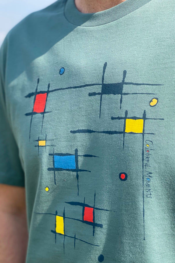 Colourful Moments (Green)-100% Organic cotton t-shirt