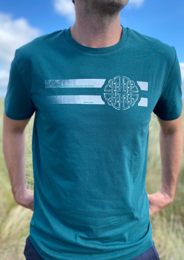 Strength, Courage & Wisdom - Celtic Dara Knot - 100% Organic cotton t-shirt