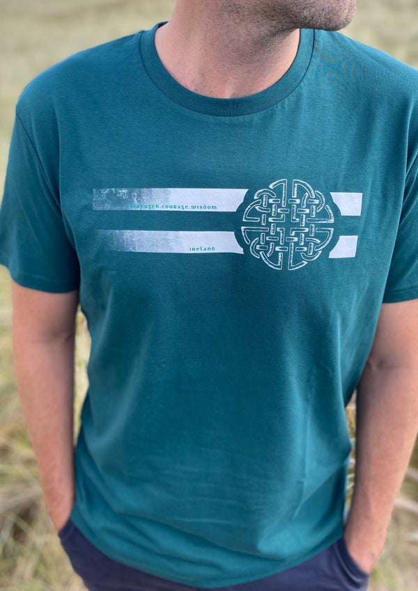 Strength, Courage & Wisdom - Celtic Dara Knot - 100% Organic cotton t-shirt