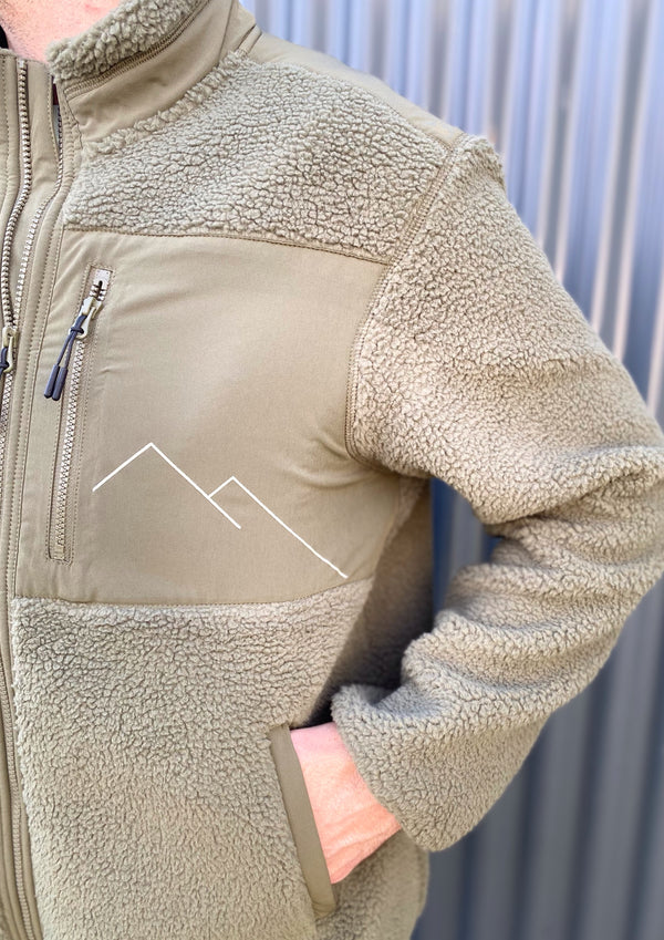 Explorer Fleece Jacket- 100% premium recycled fleece (Khaki)