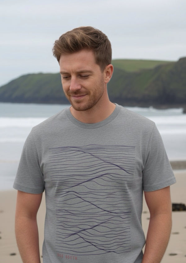 Ebb & Flow (Misty Grey) - 100% organic cotton tshirt