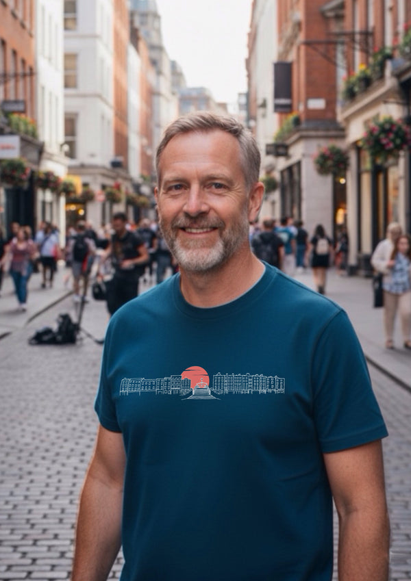 Ha Penny Bridge (Deep Teal)- 100% organic cotton t-shirt
