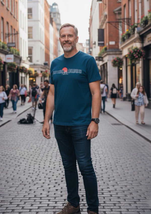 Ha Penny Bridge (Deep Teal)- 100% organic cotton t-shirt