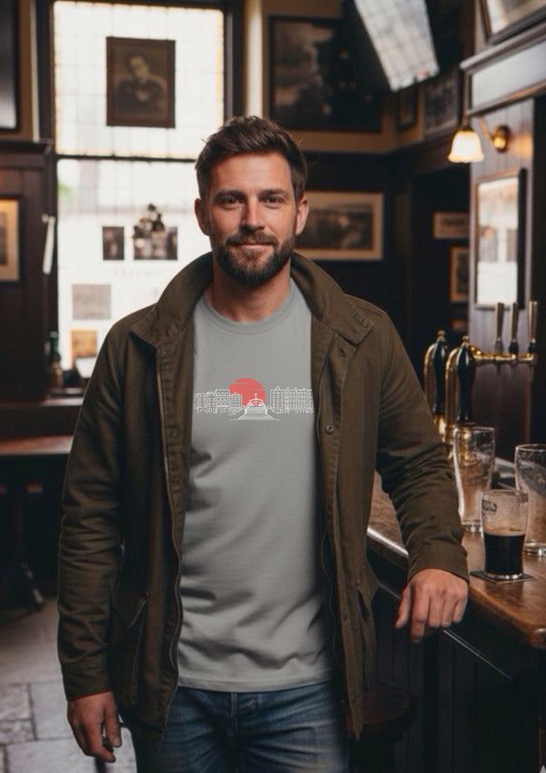 Ha Penny Bridge (Misty Grey) - 100% Organic cotton t-shirt