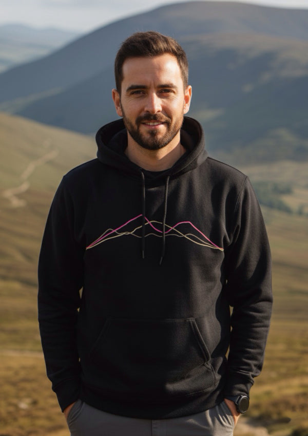 Irish Mountain Ranges - 100% organic cotton hoodie