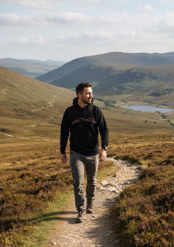 Irish Mountain Ranges - 100% organic cotton hoodie