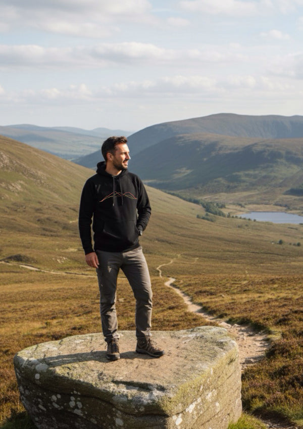 Irish Mountain Ranges - 100% organic cotton hoodie