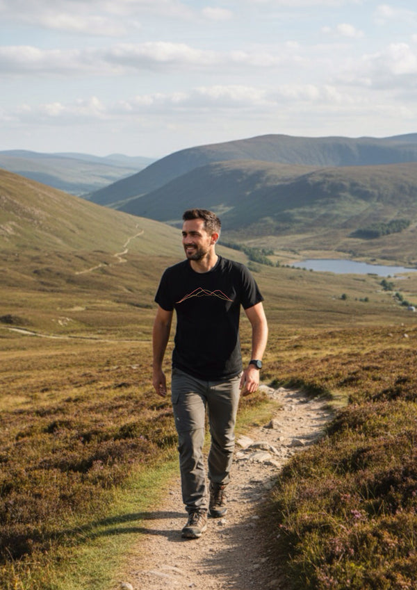 Irish Mountain Ranges - 100% organic cotton tshirt