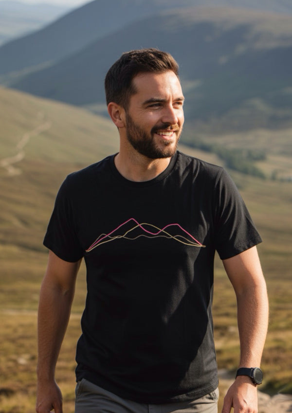 Irish Mountain Ranges - 100% organic cotton tshirt