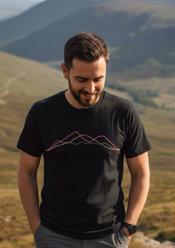 Irish Mountain Ranges - 100% organic cotton tshirt