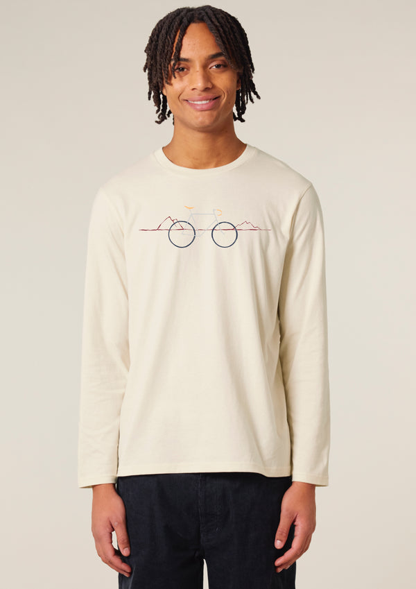 Mountains Bike Long Sleeve-100% Organic cotton t-shirt