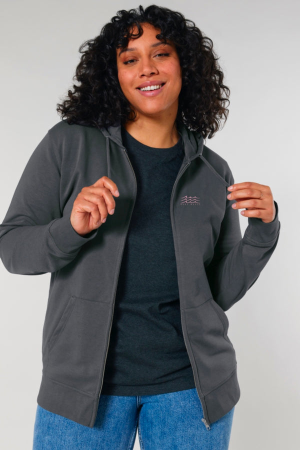 Make Waves - Organic cotton Zip Hoodie