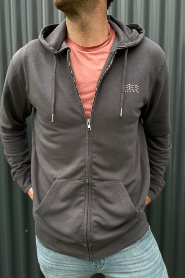 Make Waves - Organic cotton Zip Hoodie