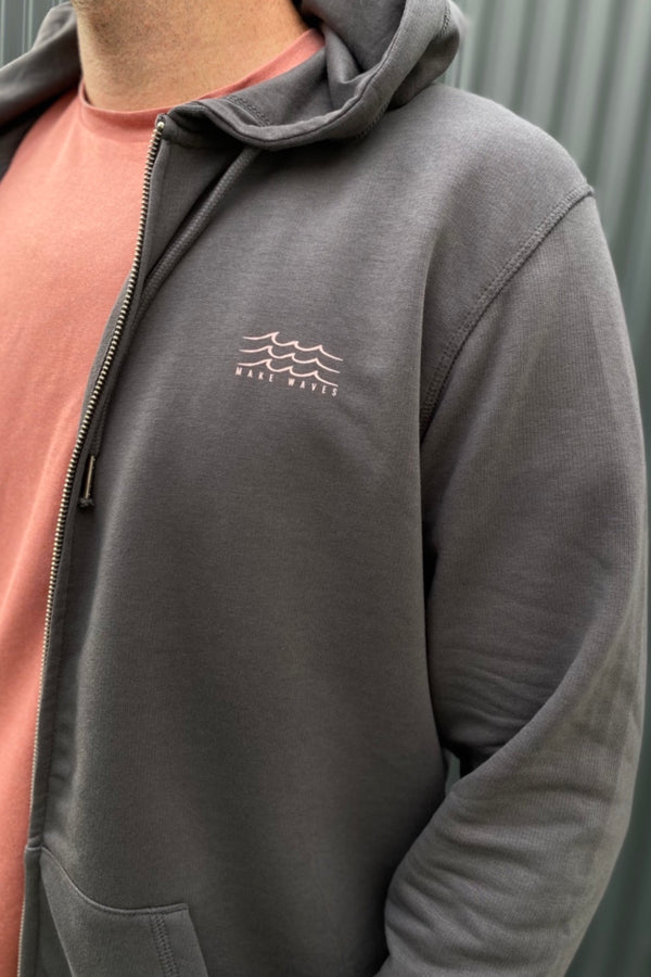 Make Waves - Organic cotton Zip Hoodie