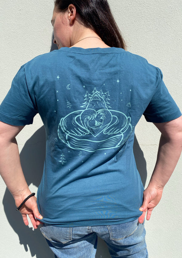 Nature Claddagh (womens fit) - 100% organic cotton t-shirt