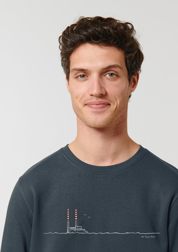 Poolbeg Chimneys / Pigeon House - Organic Cotton Sweater