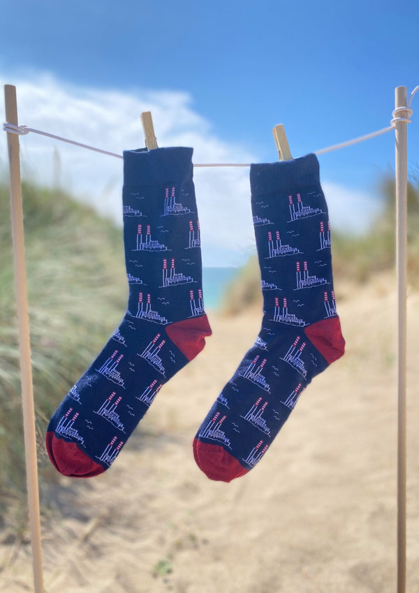 Poolbeg Chimneys-Organic cotton socks