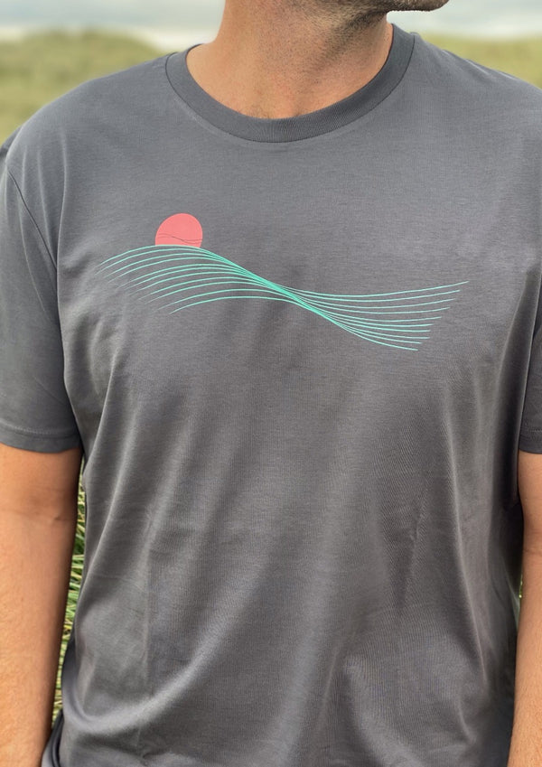 Summer Swell (Anthracite) - Organic cotton t-shirt