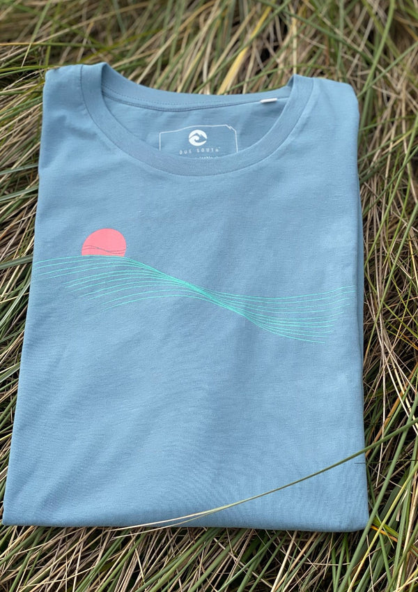 Summer Swell (blue)-Organic cotton t-shirt