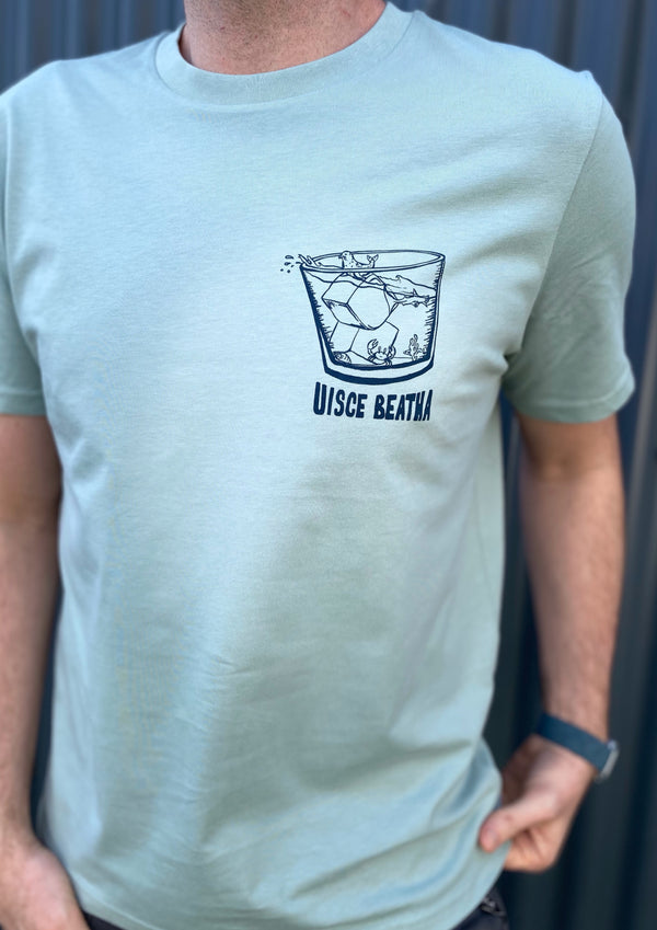 Uisce Beatha -100% Organic cotton t-shirt (Aloe)