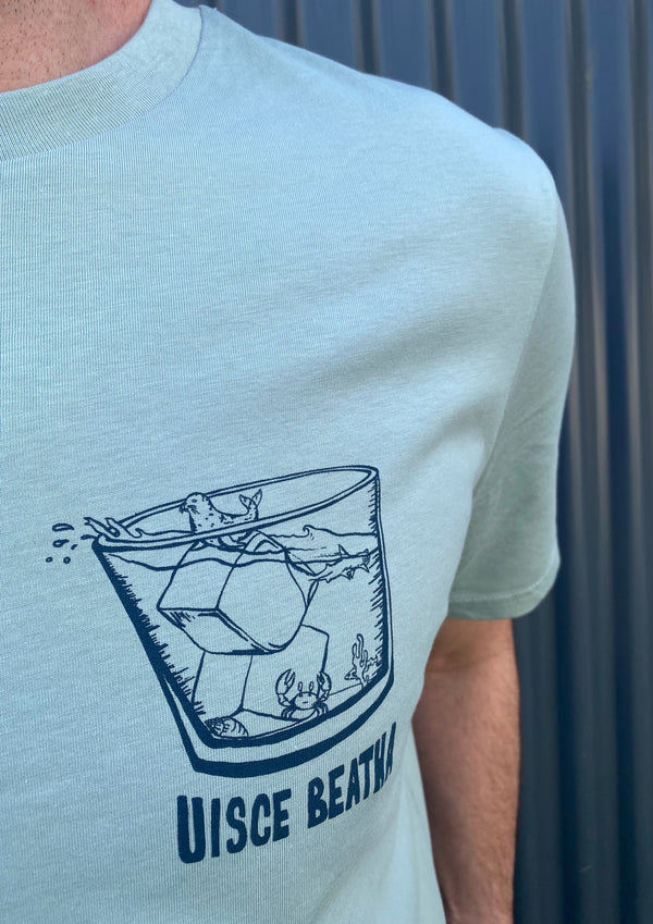 Uisce Beatha -100% Organic cotton t-shirt (Aloe)