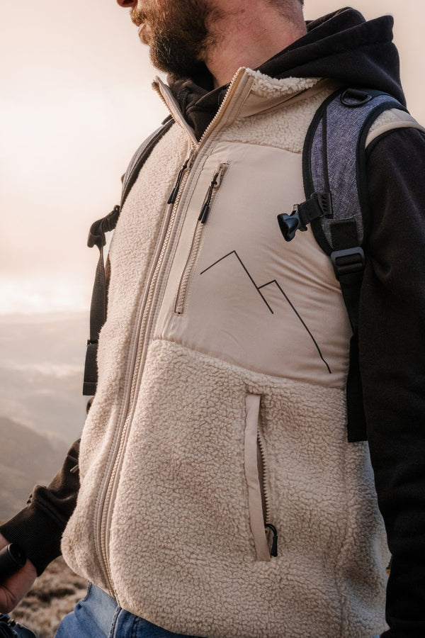 Due South Gilet- Fully Recycled premium fleece gilet