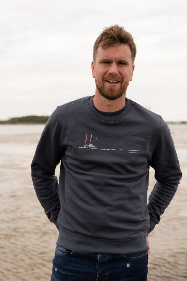 Poolbeg Chimneys / Pigeon House - Organic Cotton Sweater