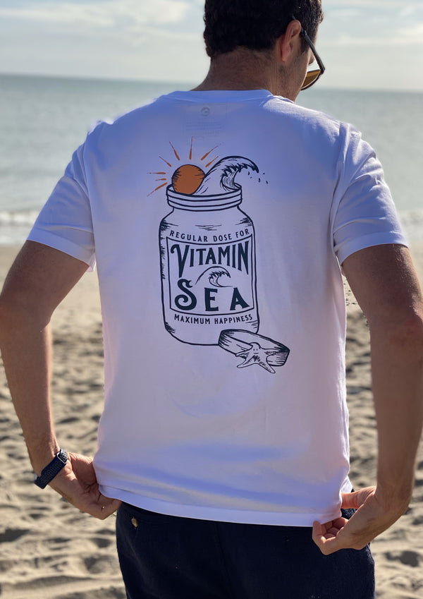 Vitamin Sea (White) - 100% Organic cotton t-shirt