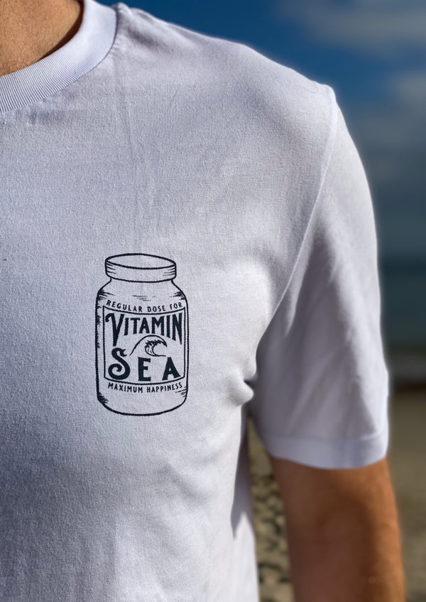 Vitamin Sea (White) - 100% Organic cotton t-shirt