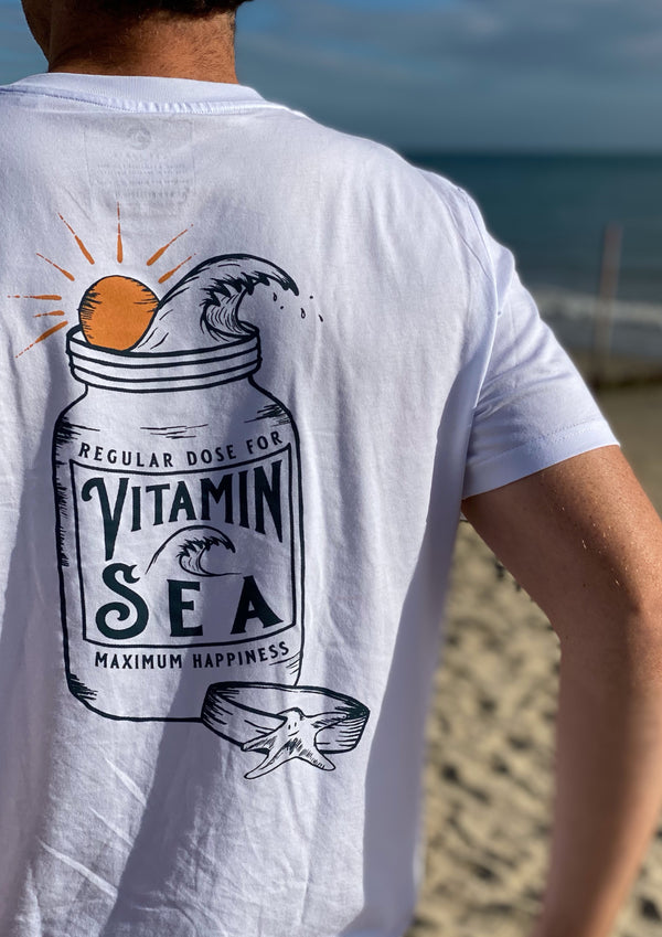 Vitamin Sea (White) - 100% Organic cotton t-shirt