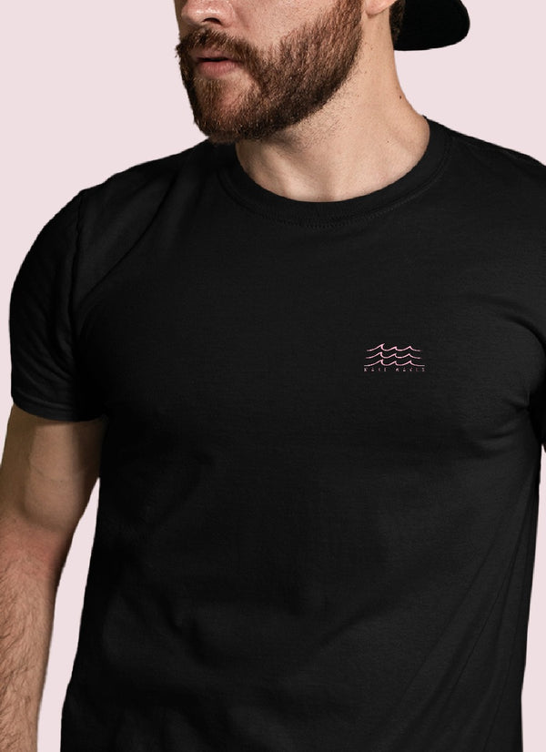 Make Waves (BLACK) -100% Organic Cotton t-shirt